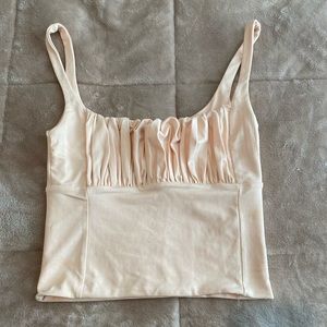 Cream Crop Top